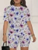 Trendy Summer Shorts Set for Women - Moisture-Wicking T-Shirt & Lightweight Shorts
