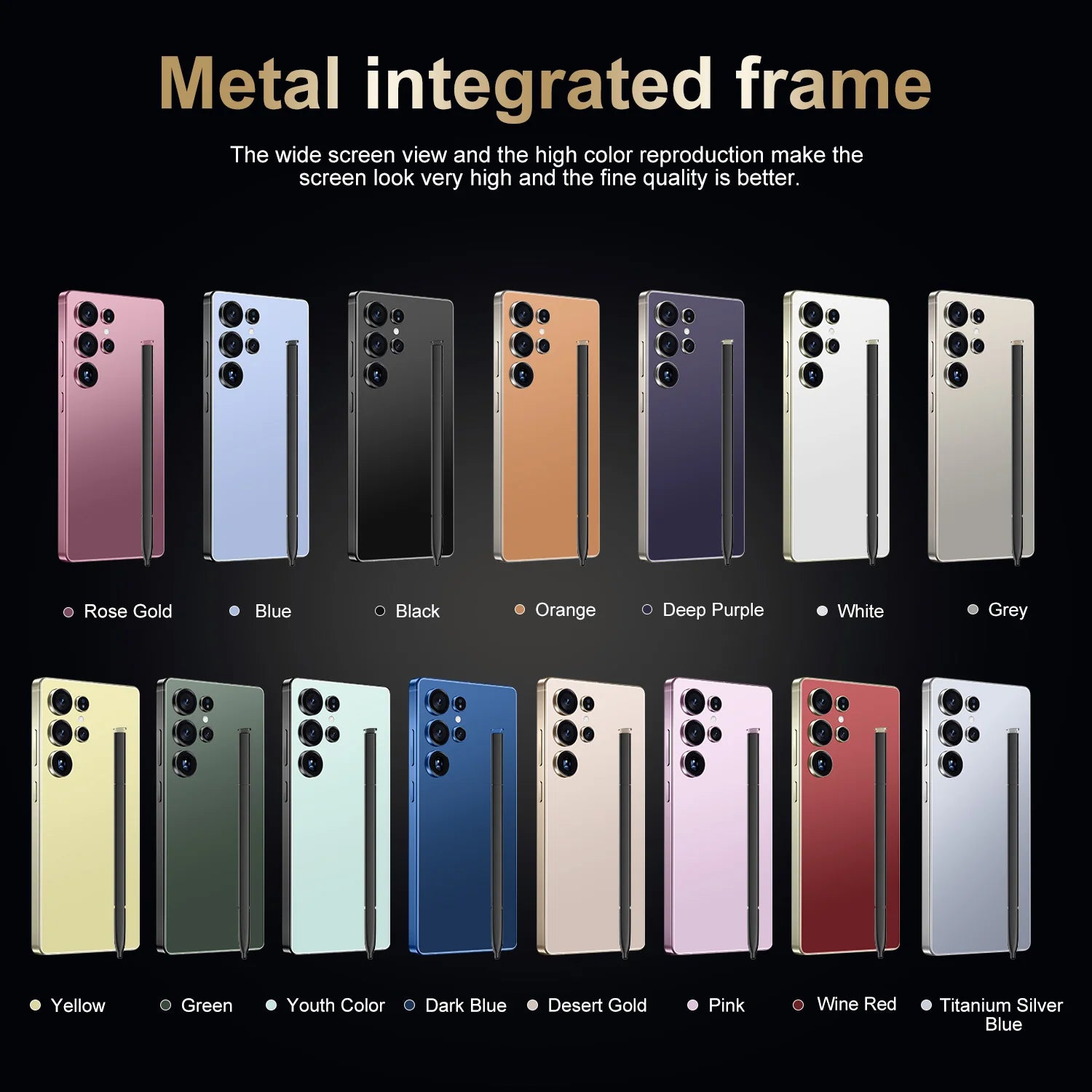 2025 New Arrival Global S26 Ultra Super Android 15 Smartphone 5G Dual Sim Card Mobile Phone 16GB + 1TB Storage New 5G Android