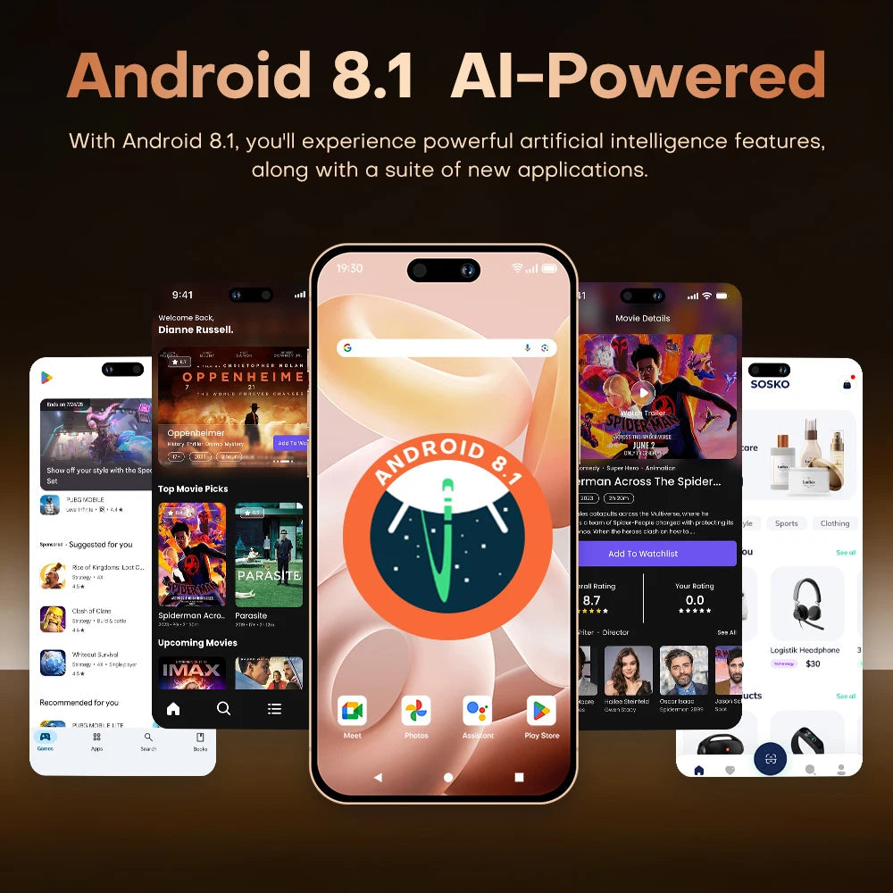 High Quality Original I17 17 Pro Max 5G Smartphone 7.3 Inch Display 16G+1TB Storage Mobile Phones 5g Smartphone