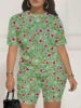 Trendy Summer Shorts Set for Women - Moisture-Wicking T-Shirt & Lightweight Shorts