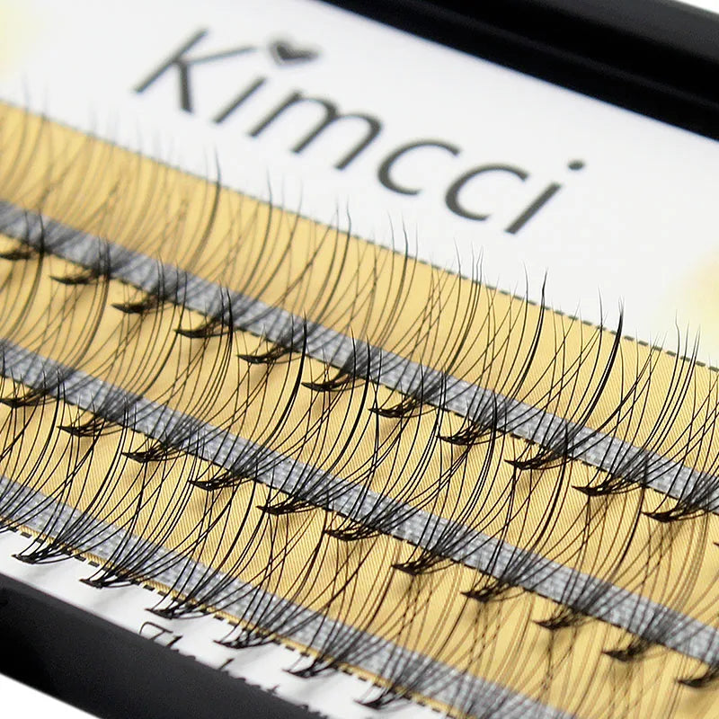 Kimcci Fashion 60pcs Professional Makeup Individual Cluster Eye Lashes Grafting Fake False Eyelashes Extension Faux Mink