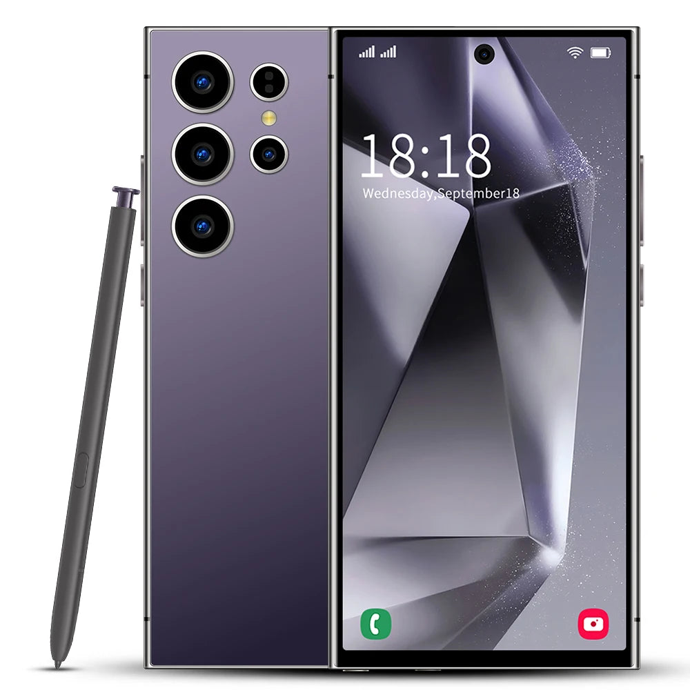 New S25 Ultra Android 15 5G Smartphone 16GB+1TB Dual SIM Octa Core CPU HD Screen Resolution 65W English Mobile Phones
