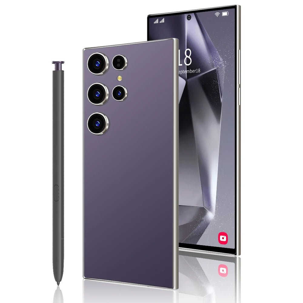 New S25 Ultra Android 15 5G Smartphone 16GB+1TB Dual SIM Octa Core CPU HD Screen Resolution 65W English Mobile Phones