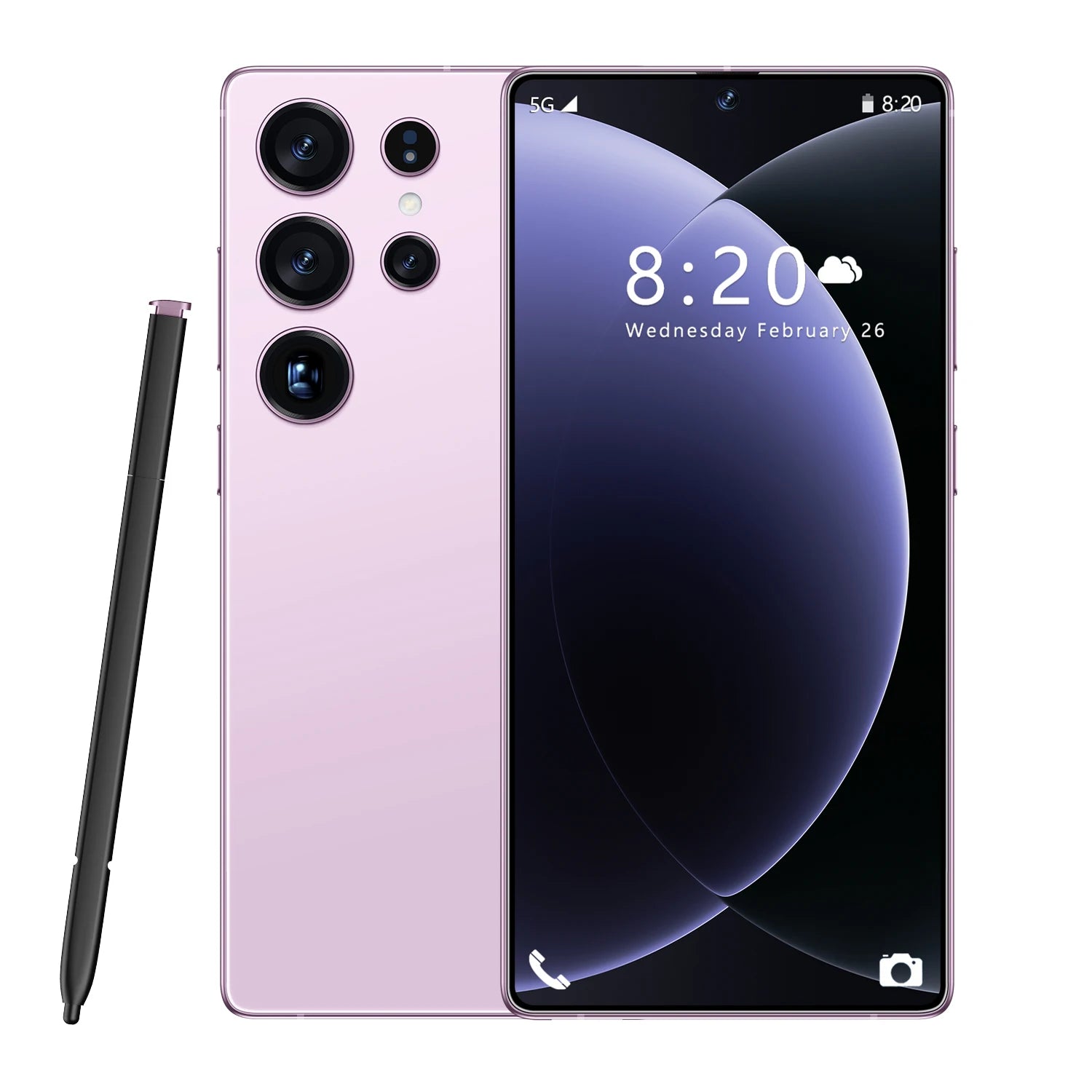 High Quality S26 Ultra 10-Core 5G Smartphone 16GB+1TB 7.3 Inch HD OLED 120Hz Screen Android 14 108MP Rear Camera Spanish 100W