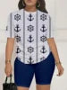 Trendy Summer Shorts Set for Women - Moisture-Wicking T-Shirt & Lightweight Shorts