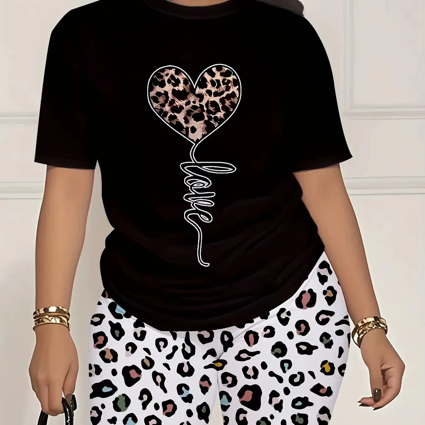 Trendy Summer Shorts Set for Women - Moisture-Wicking T-Shirt & Lightweight Shorts
