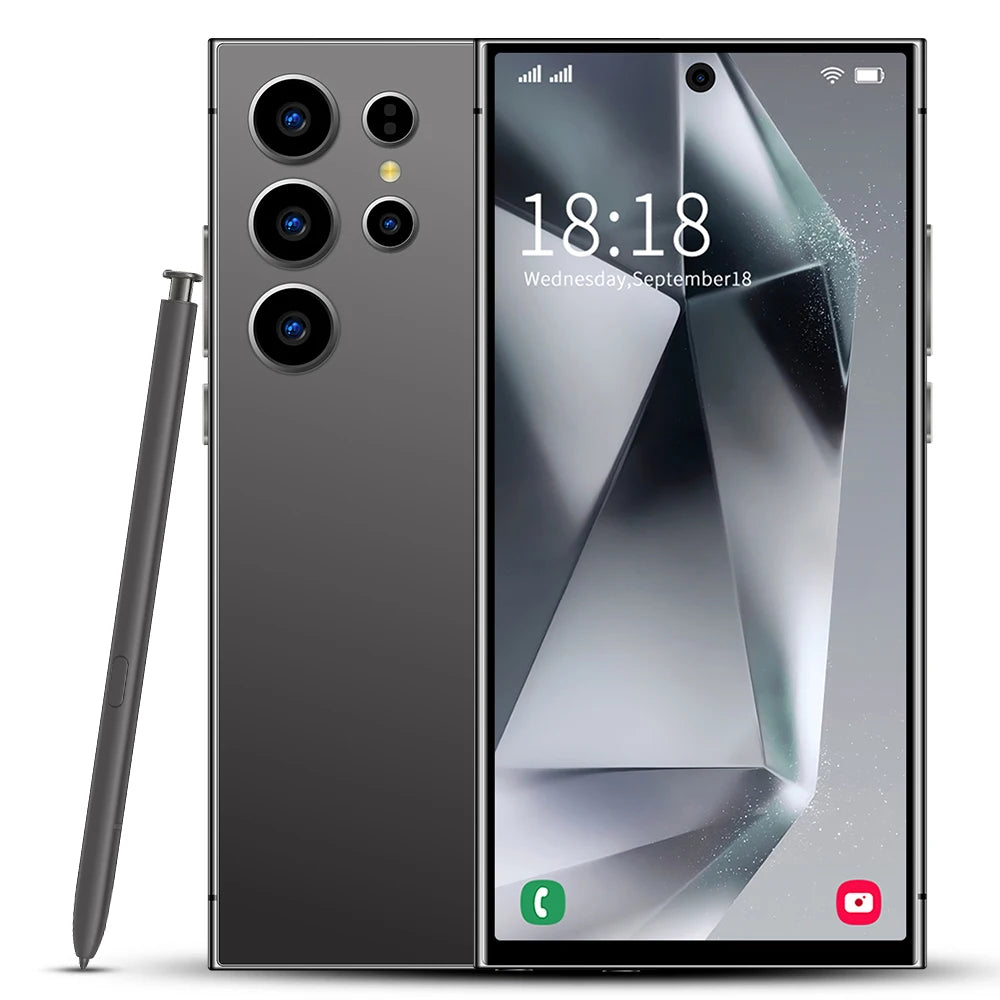 New S25 Ultra Android 15 5G Smartphone 16GB+1TB Dual SIM Octa Core CPU HD Screen Resolution 65W English Mobile Phones