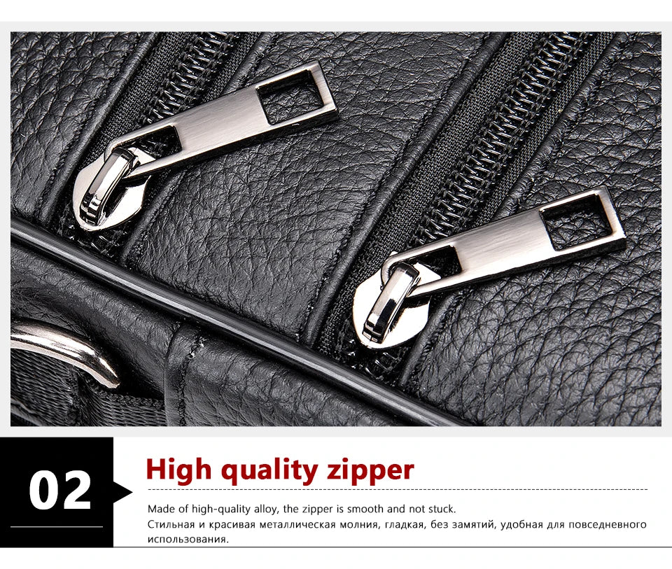 WESTAL Bag Men Leather Black Over The Shoulder Bags Designer Messenger Crossbody Bags for Men for Camera & ipad Handbag Man 7457
