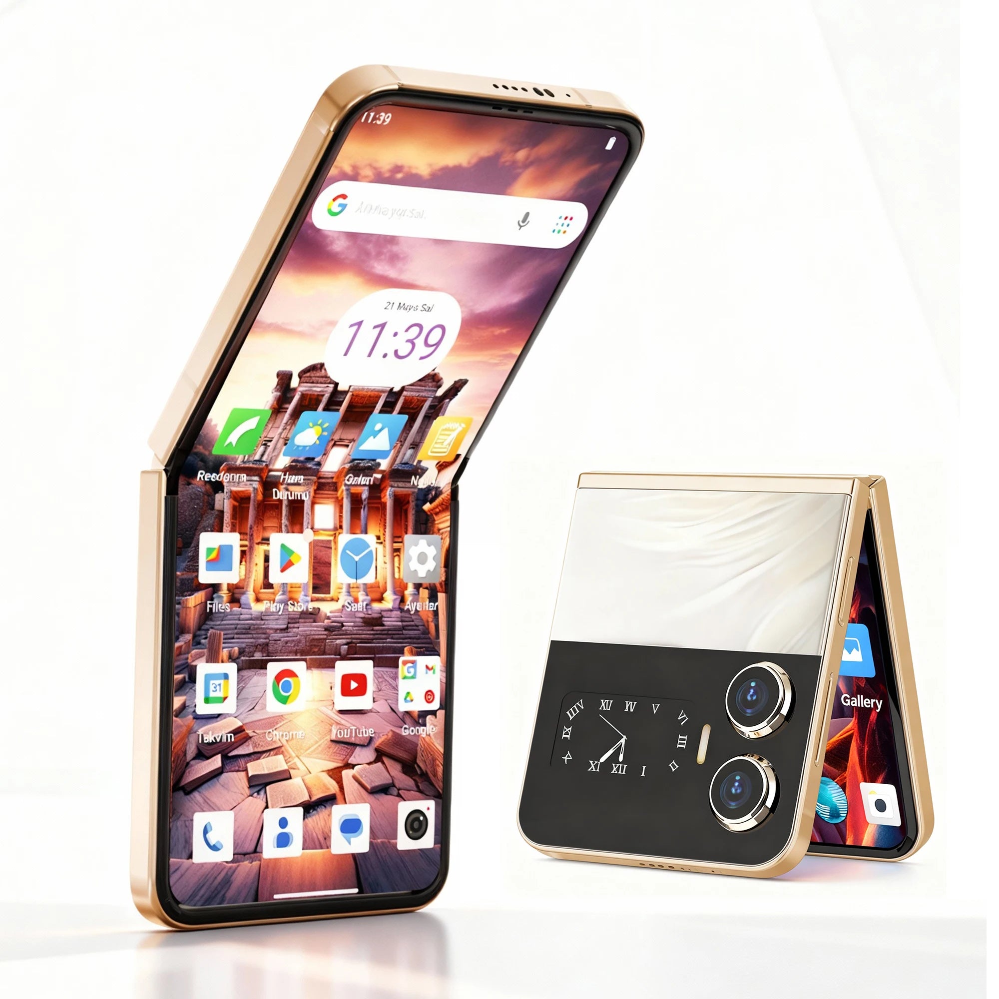2026 New X6 Foldable Phone Android 15 6GB RAM 128GB ROM AMOLED FHD+ Screen 6.9 Inch Touch Panel Smartphone Android Phone