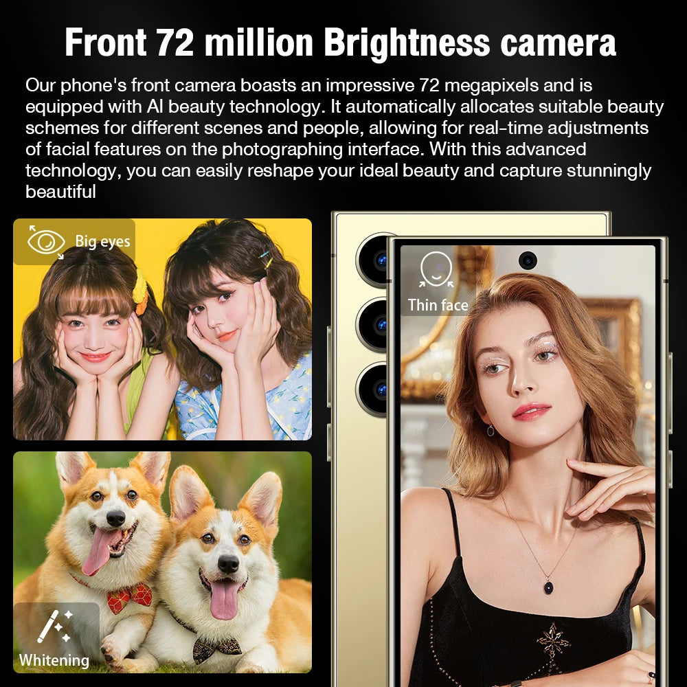 2025 New Arrival Sumsung S25 Ultra Phone Global Version Mobile Phone 16GB+1TB Android 13 Cellphones Unlocked Smartphone