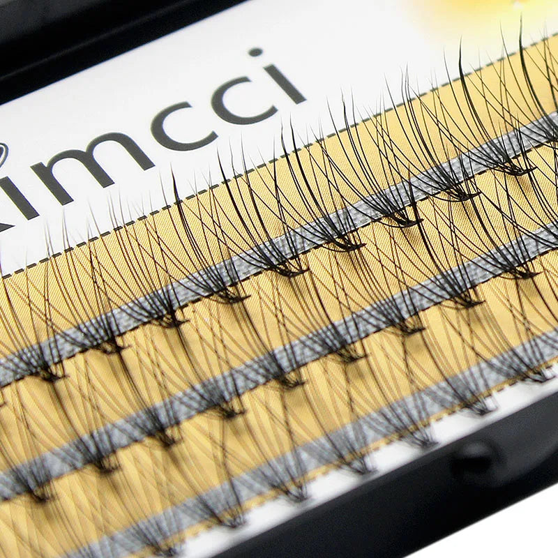Kimcci Fashion 60pcs Professional Makeup Individual Cluster Eye Lashes Grafting Fake False Eyelashes Extension Faux Mink