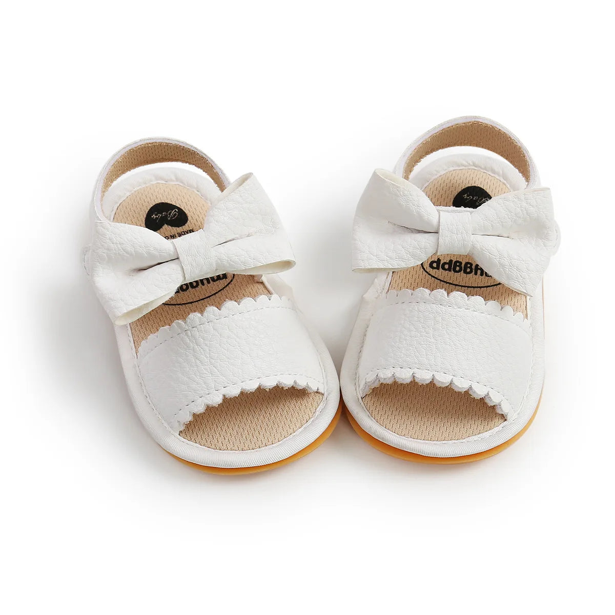 Meckior Baby Shoes Summer Baby Boy Girl Shoes Toddler Flats Sandals Soft Rubber Sole Anti-Slip Bowknot Crib First Walker Shoes