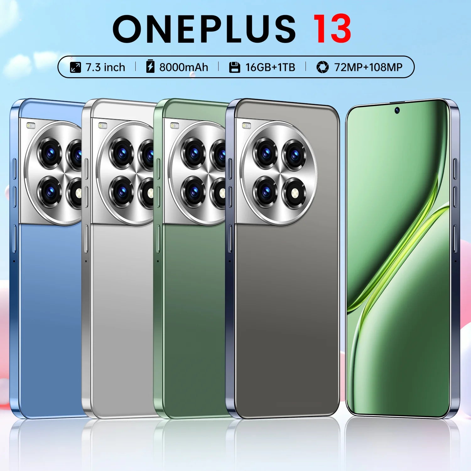 2026 Flagship OnePlus 13 5G Smartphone 16GB+1TB Android 15 7.3" 10-Core Unlocked Dual SIM Global Sales
