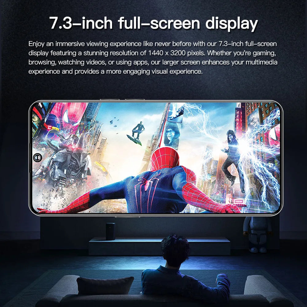 Hot Selling New F5pro 5G Smartphone 16+1TB HD Face Unlock Dual SIM High Gaming Performance 108MP Spanish Global LTE Connectivity