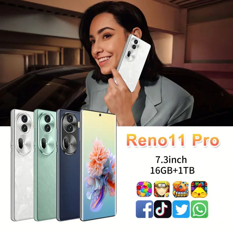 Low Price 5G Smartphone Reno11 Pro Facial Recognition HD 120Hz Screen Snapdragon 800 Series 65W Quick Charge Android 14