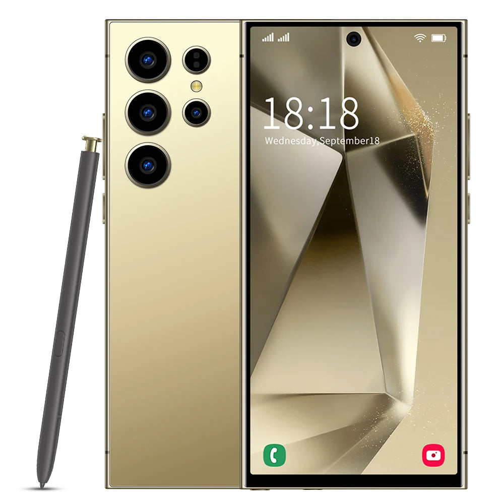 New S25 Ultra Android 15 5G Smartphone 16GB+1TB Dual SIM Octa Core CPU HD Screen Resolution 65W English Mobile Phones