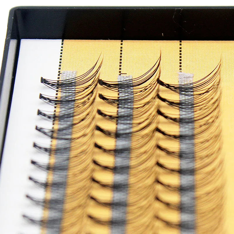 Kimcci Fashion 60pcs Professional Makeup Individual Cluster Eye Lashes Grafting Fake False Eyelashes Extension Faux Mink