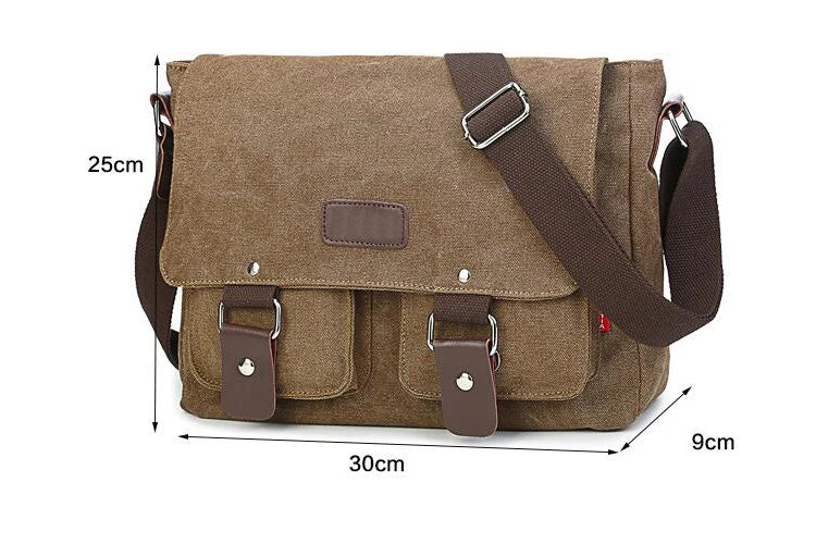 Men Vintage Canvas Bag Men Casual Crossbody Bag For Men Messenger Bag Man Travel Shoulder Bags Bolsa Masculina
