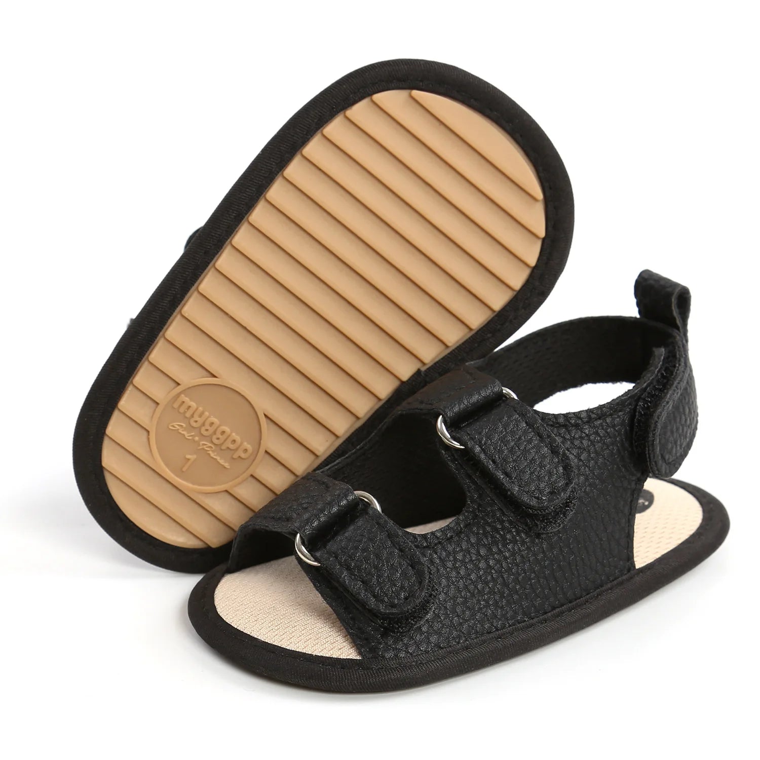 Meckior Baby Shoes Summer Baby Boy Girl Shoes Toddler Flats Sandals Soft Rubber Sole Anti-Slip Bowknot Crib First Walker Shoes