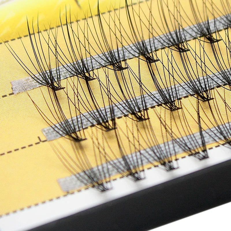 Kimcci Fashion 60pcs Professional Makeup Individual Cluster Eye Lashes Grafting Fake False Eyelashes Extension Faux Mink