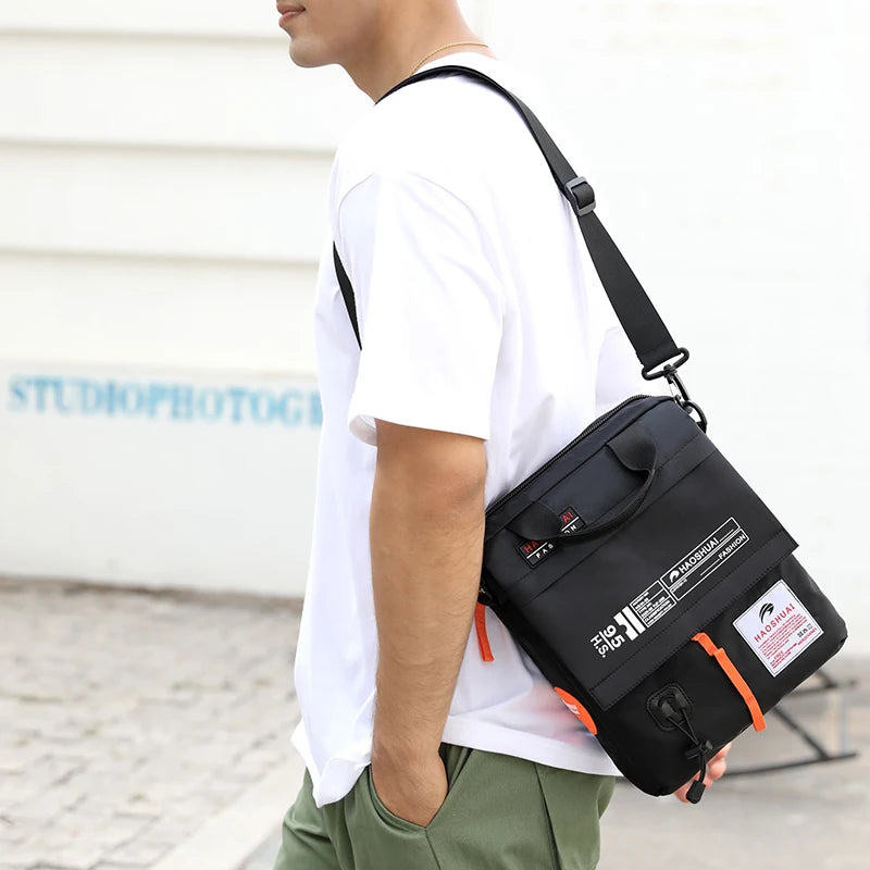 New Brand Men's Shoulder Bag High Quality Boys Crossbody Bag light Man Messenger Bag Nylon Male Business Handbags Can load A4