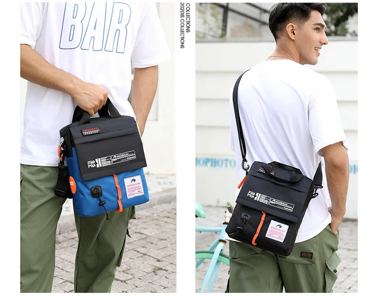 New Brand Men's Shoulder Bag High Quality Boys Crossbody Bag light Man Messenger Bag Nylon Male Business Handbags Can load A4