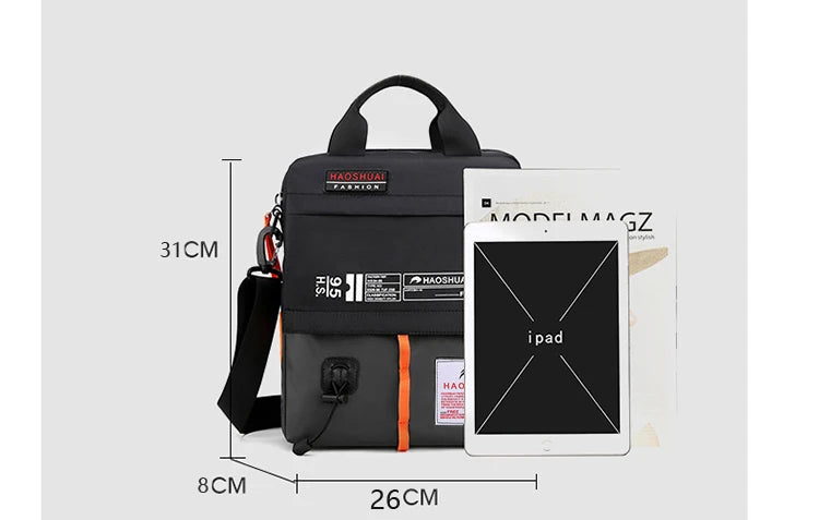 New Brand Men's Shoulder Bag High Quality Boys Crossbody Bag light Man Messenger Bag Nylon Male Business Handbags Can load A4