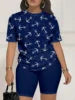 Trendy Summer Shorts Set for Women - Moisture-Wicking T-Shirt & Lightweight Shorts