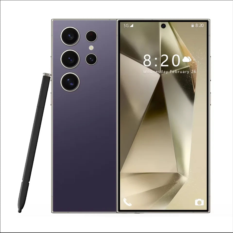 Hot Selling Unlocked 7.3-inch For Gal Axy S24 Ultra 4g Smartphone 1TB Android Phone With 108mp Rear Camera Cdma And Lte Cellula