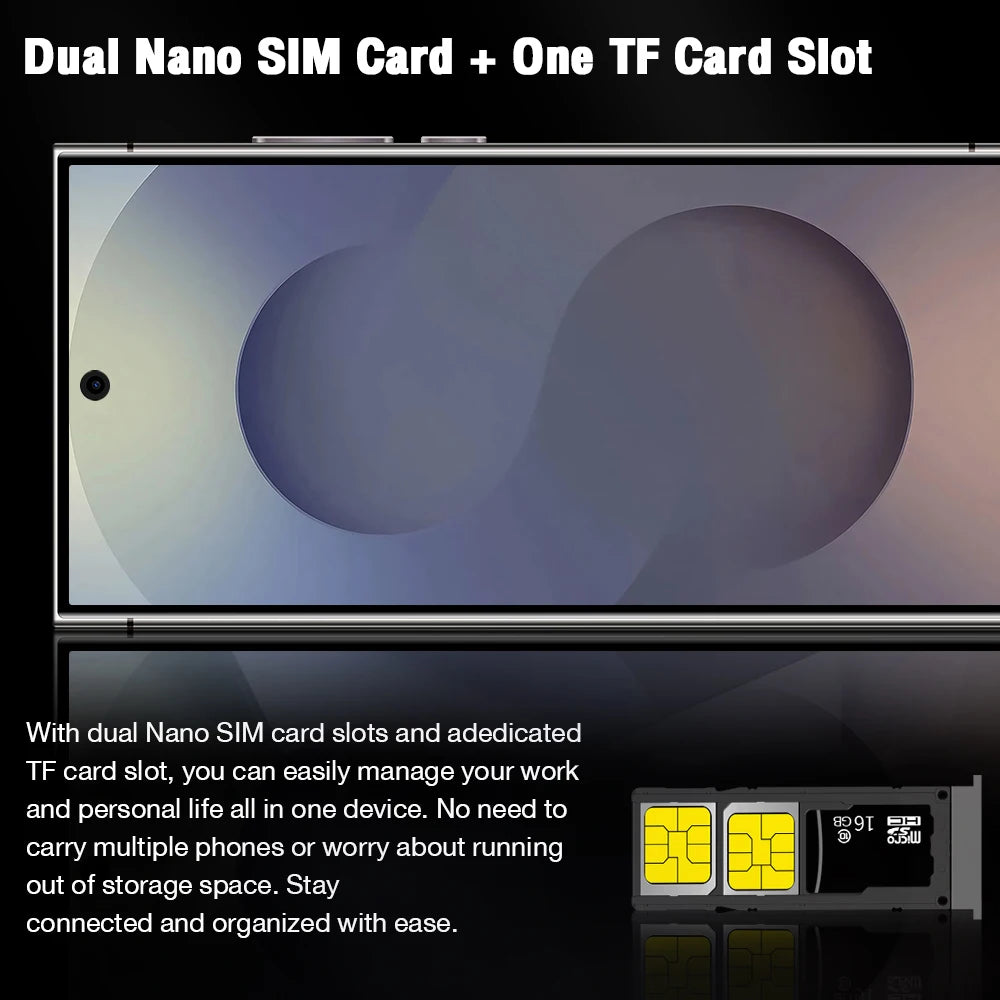 2025 New Arrival Sumsung S25 Ultra Phone Global Version Mobile Phone 16GB+1TB Android 13 Cellphones Unlocked Smartphone