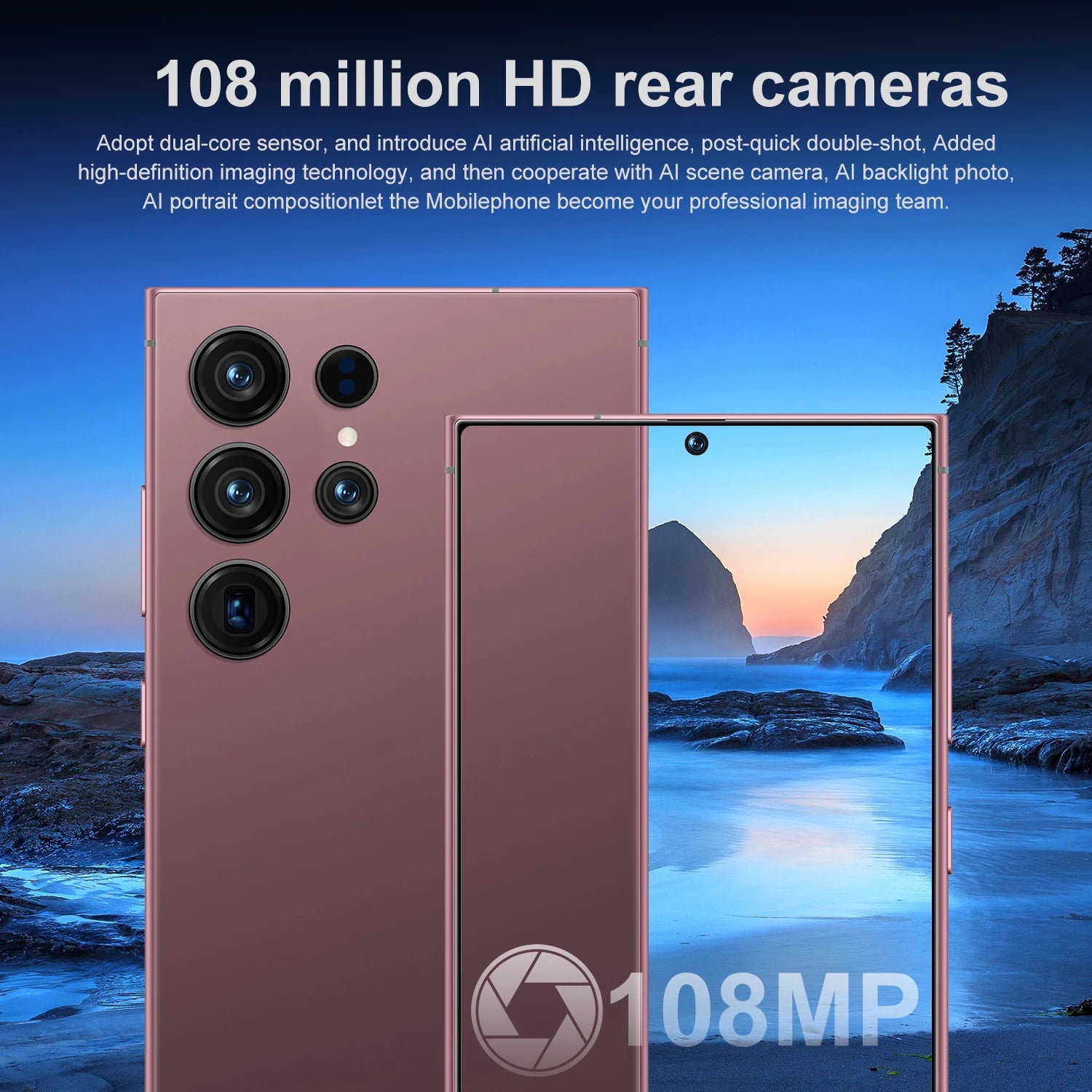 OEM S25 Ultra 5G LTE Smartphone 1TB Storage Dual SIM AMOLED 144Hz Display Android 14 Deca Core Processor