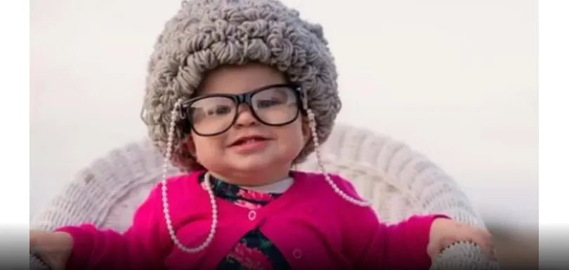 Kids Boy Girl Hat Cute Old Lady Woman Curly Hair Wig Cap Skullies Beanies Winter Knitted Children Baby Hats and Caps Accessories
