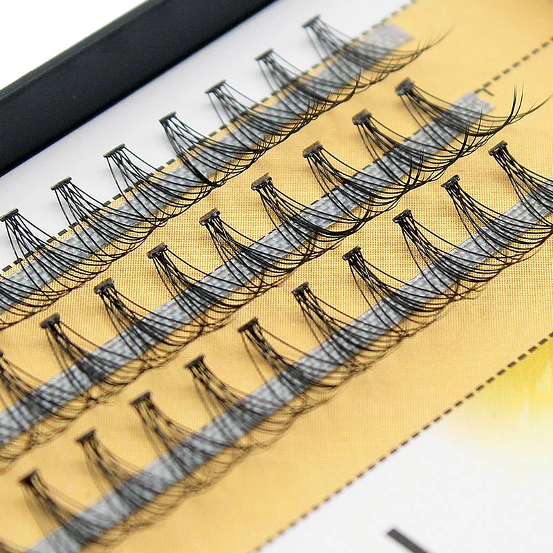 Kimcci Fashion 60pcs Professional Makeup Individual Cluster Eye Lashes Grafting Fake False Eyelashes Extension Faux Mink