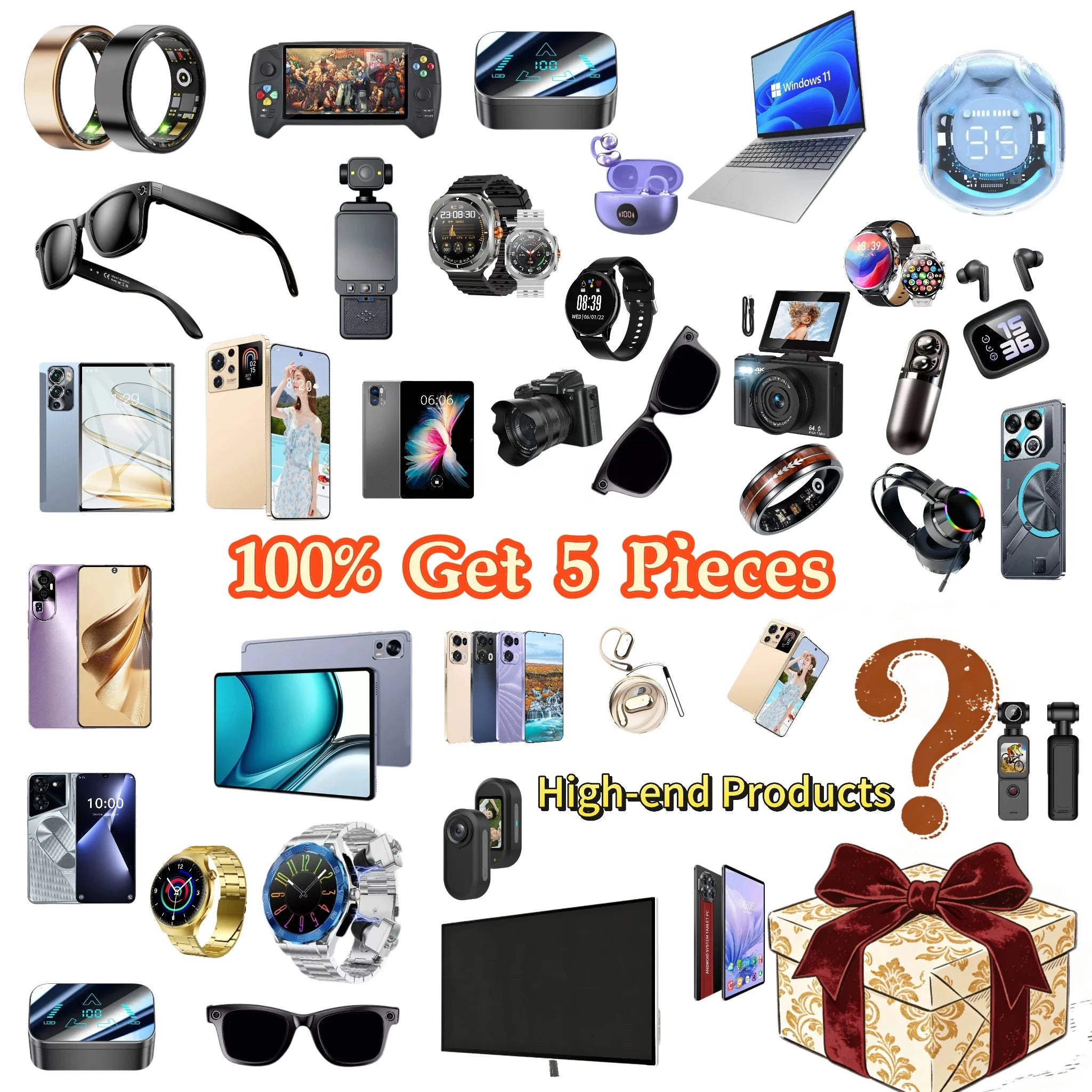 5G Smartphone Lucky Mystery Box 2026 Electronic Gadgets Surprise Smartwatch Gaming Headset-New Product Ideas for Game Players