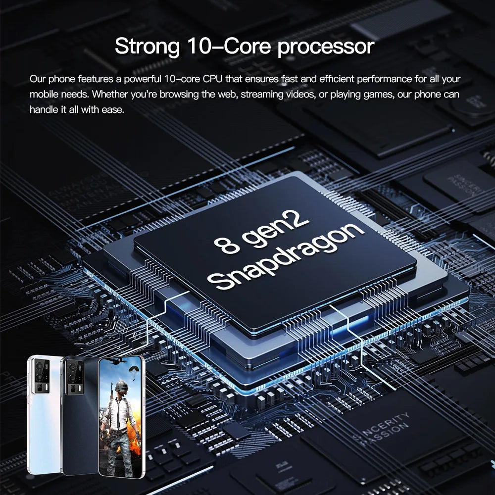 Hot Selling New F5pro 5G Smartphone 16+1TB HD Face Unlock Dual SIM High Gaming Performance 108MP Spanish Global LTE Connectivity