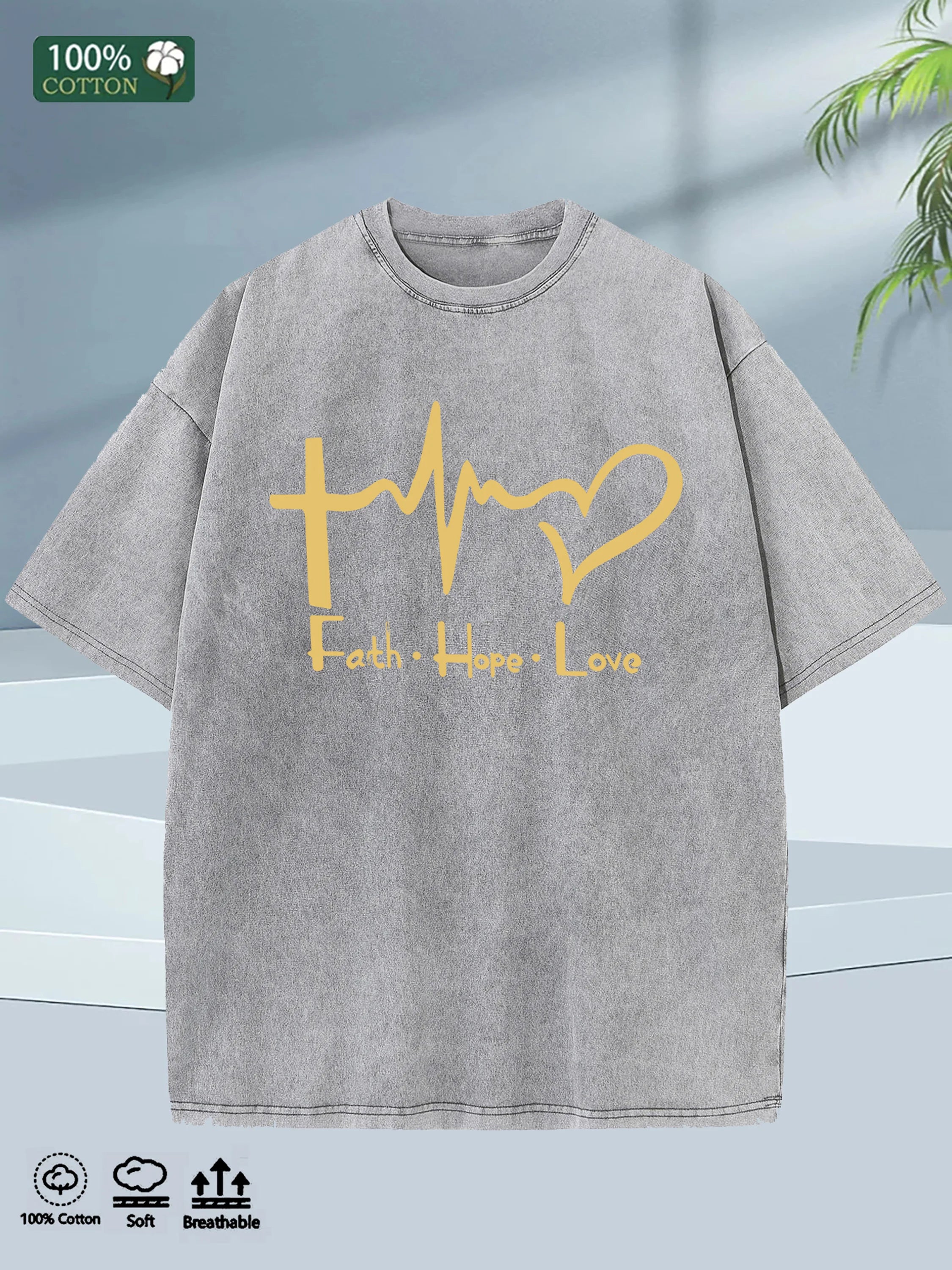 Premium 100% Cotton Men's Oversized Tee - 5 Colors - 2025 Summer Fashion - Soft Washed Fabric - Fast USA Delivery