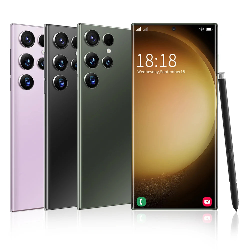Hot Selling S23 ULTRA Original 7.3 Inch 12MP+200MP 16GB+1TB Mobile Android Smartphone 10 Core Full Screen Cell Phones