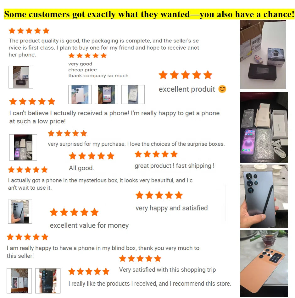 Lucky Global Gift Mystery Blind Box Tech Electronics 3C Lucky Gaming 5g Smartphone 100% Surprise High Quality Large Mystery Box