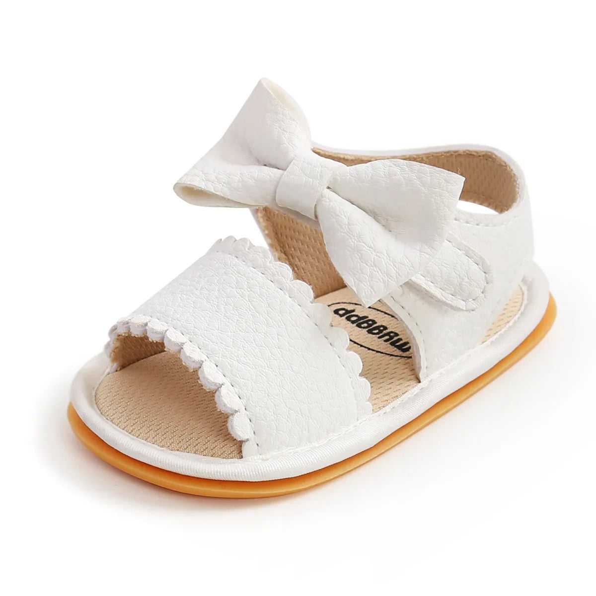 Meckior Baby Shoes Summer Baby Boy Girl Shoes Toddler Flats Sandals Soft Rubber Sole Anti-Slip Bowknot Crib First Walker Shoes