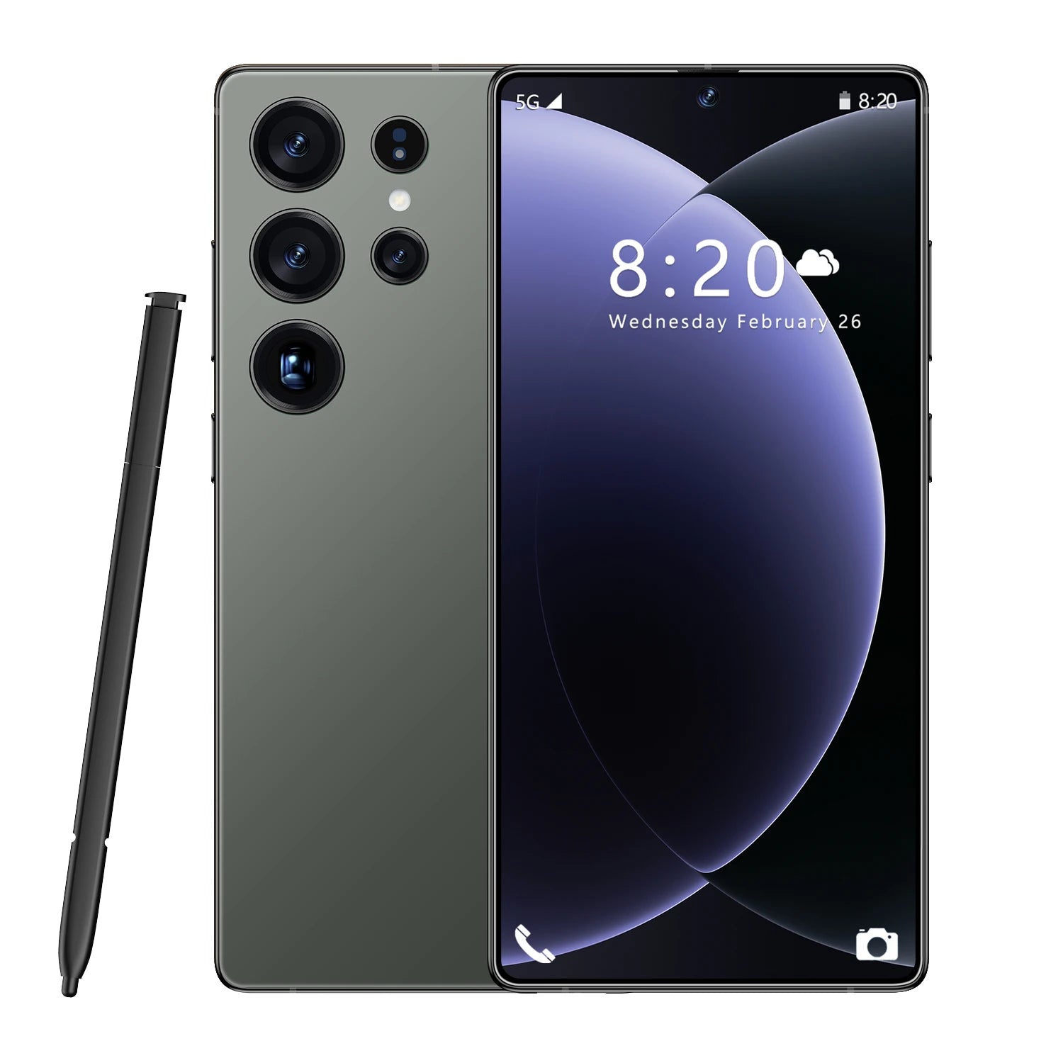 High Quality S26 Ultra 10-Core 5G Smartphone 16GB+1TB 7.3 Inch HD OLED 120Hz Screen Android 14 108MP Rear Camera Spanish 100W