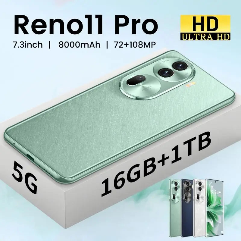 Low Price 5G Smartphone Reno11 Pro Facial Recognition HD 120Hz Screen Snapdragon 800 Series 65W Quick Charge Android 14
