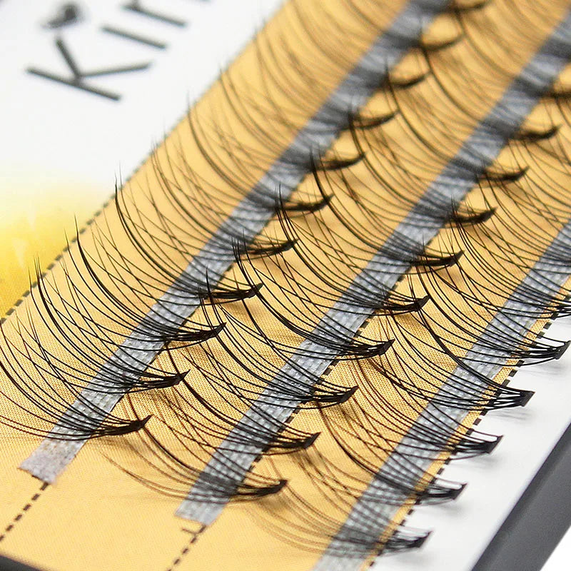 Kimcci Fashion 60pcs Professional Makeup Individual Cluster Eye Lashes Grafting Fake False Eyelashes Extension Faux Mink