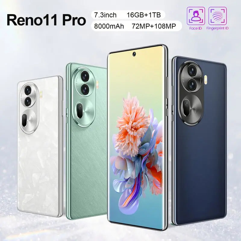 Low Price 5G Smartphone Reno11 Pro Facial Recognition HD 120Hz Screen Snapdragon 800 Series 65W Quick Charge Android 14
