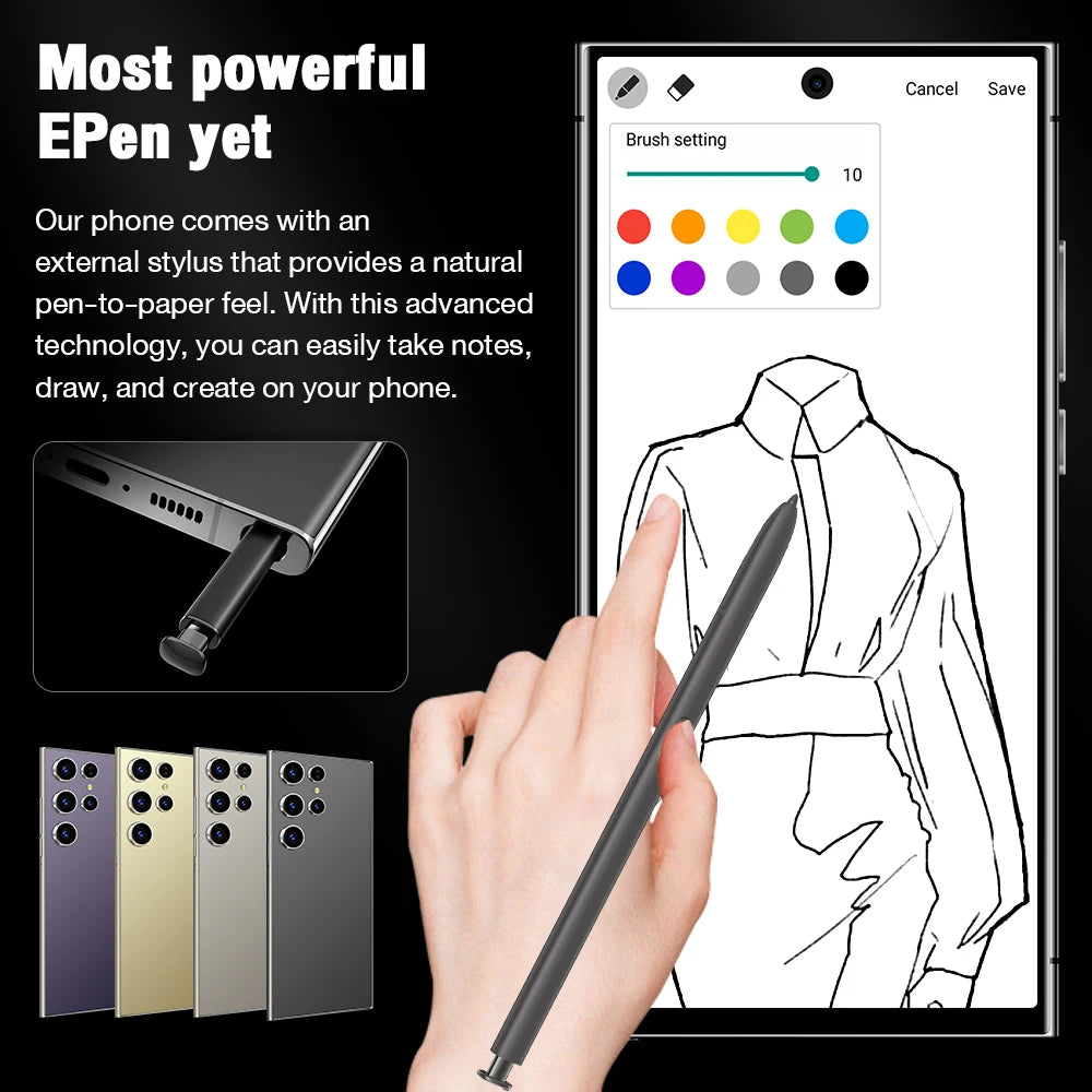 2025 New Arrival Sumsung S25 Ultra Phone Global Version Mobile Phone 16GB+1TB Android 13 Cellphones Unlocked Smartphone