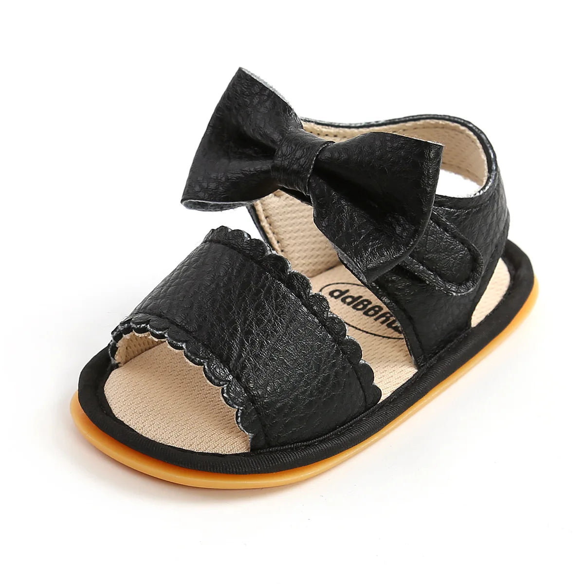 Meckior Baby Shoes Summer Baby Boy Girl Shoes Toddler Flats Sandals Soft Rubber Sole Anti-Slip Bowknot Crib First Walker Shoes