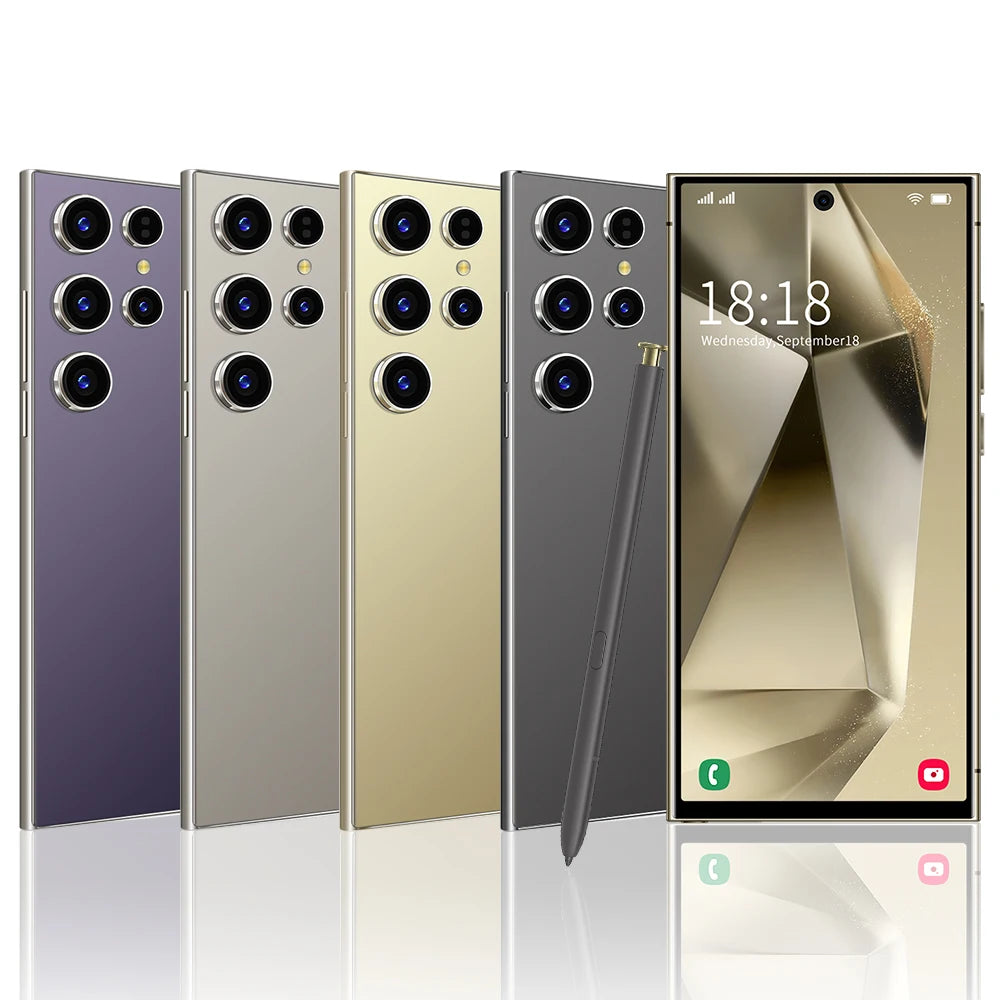 New S25 Ultra Android 15 5G Smartphone 16GB+1TB Dual SIM Octa Core CPU HD Screen Resolution 65W English Mobile Phones
