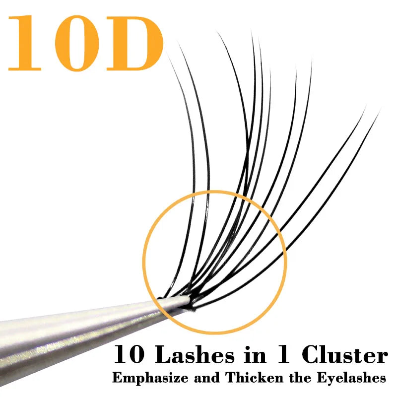 Kimcci Fashion 60pcs Professional Makeup Individual Cluster Eye Lashes Grafting Fake False Eyelashes Extension Faux Mink