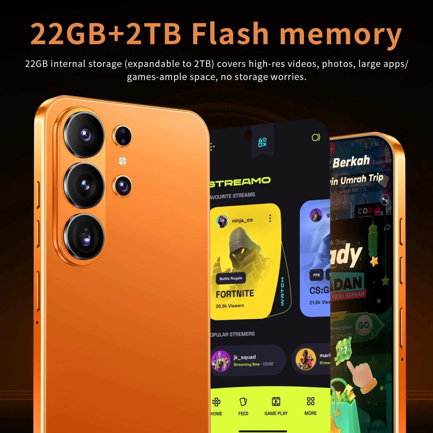 22GB+2TB S26 Ultra Android 16 7.3 inch 5G Smartphones Best Selling 8000mAh Cell Phone Cheap 7.3Inch S26 ultra Smart Mobile Phone