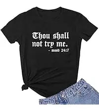 Cute Graphic T-Shirts for Women with Faith Design Crew Neck Short Sleeve