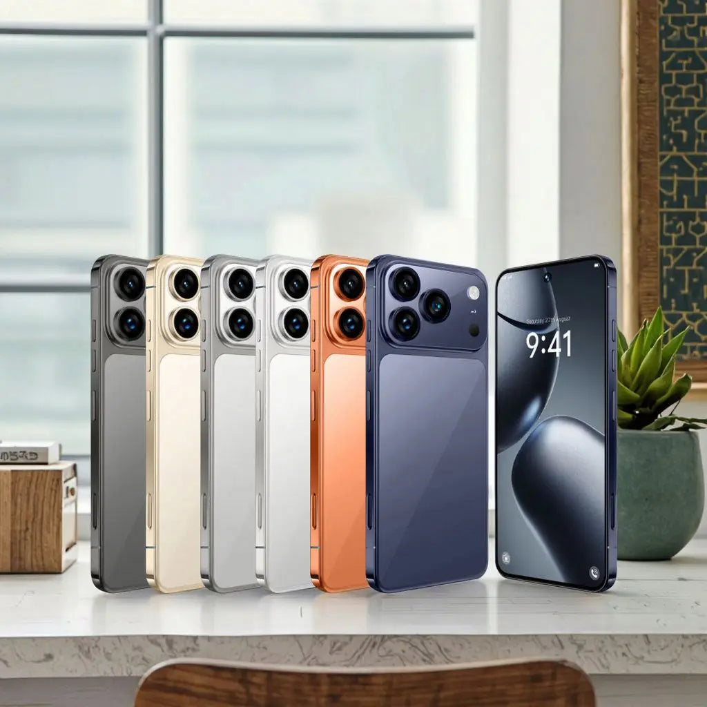 Gray I17 Pro Max Smartphone 16GB+1TB 8000mAh Large Battery 120Hz Refresh Rate 7.3inch Display Best Camera Phone 5g